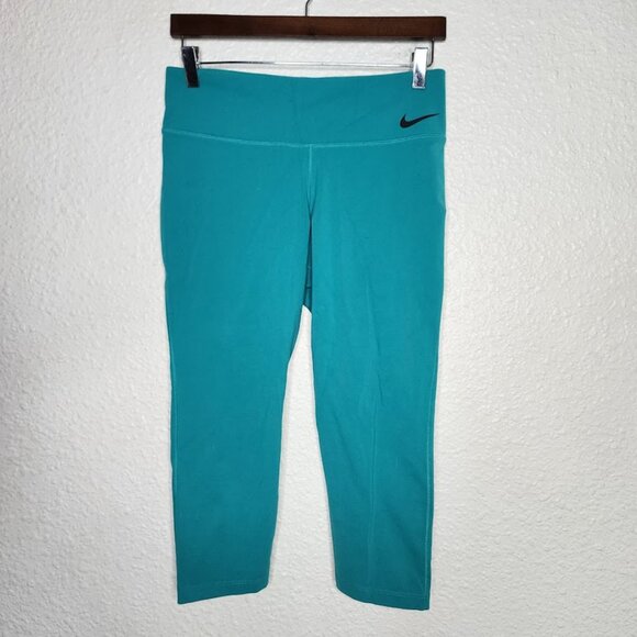 Nike Dri Fit Power Legendary Capri Leggings Crop Women Size Large - Picture 1 of 8